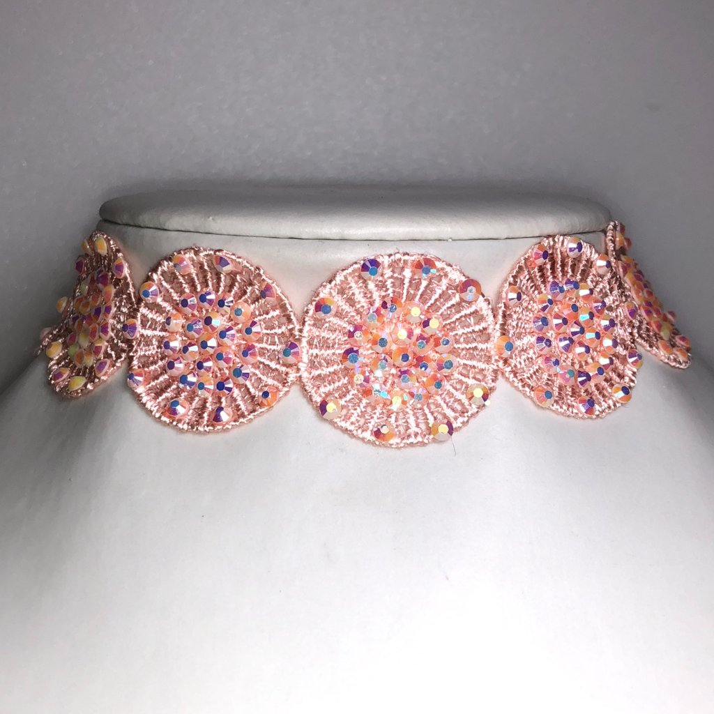 Amrita Baby Pink Choker Necklace 30$